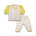 Fleece Baby Shirt Trouser (imported)-ARMS Yellow ORANGE Hearts