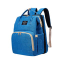 1PC Diaper Bag with changing bed Import Quality - Sky Blue