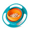 Gyro Bowl Dishes Anti Spill Bowl Smooth 360 Degrees Rotation Gyroscopic Bowl