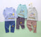 Toddler Cartoon Shirt Pajama Cotton Clothes Cute Long Sleeves Outfits (Imported) Blue knought 123
