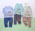 Toddler Cartoon Shirt Pajama Cotton Clothes Cute Long Sleeves Outfits (Imported) Knought 123