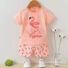 2PC* Baby Cotton Shirt with Short Imported TROPICAL PARADISE