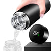 Black-Smart Water Bottle LED Temperature Display