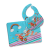 1 PC Wipeable Eating Plastic Bib With Sheet