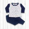 Fleece Baby Shirt Trouser (imported)-Blue AB Shapes