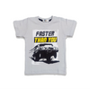 Baby Cotton Shirt FASTER THAN YOU (L GRAY)