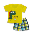 2PC* Baby Cotton Shirt with Short Imported croc