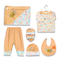 6PC* Newborn Baby Suit Set ALPHABATS ORANGE