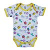 Baby Cotton Body Suit YELLOW BORDER AMIMALS
