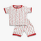2PC* Baby Cotton Shirt with Short RED STARS