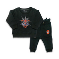 Babies Sweatshirt & trouser- Black SPIDER MAN