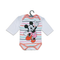 Baby Cotton Body Suit MICKY PINK MULTILINES