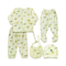 5PC* Newborn Baby Shirt Trouser Set- Yellow bear head
